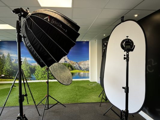 Lighting rig for corporate videos